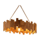 Handmade wooden lustre 102 cm - wabi sabi - unique piece