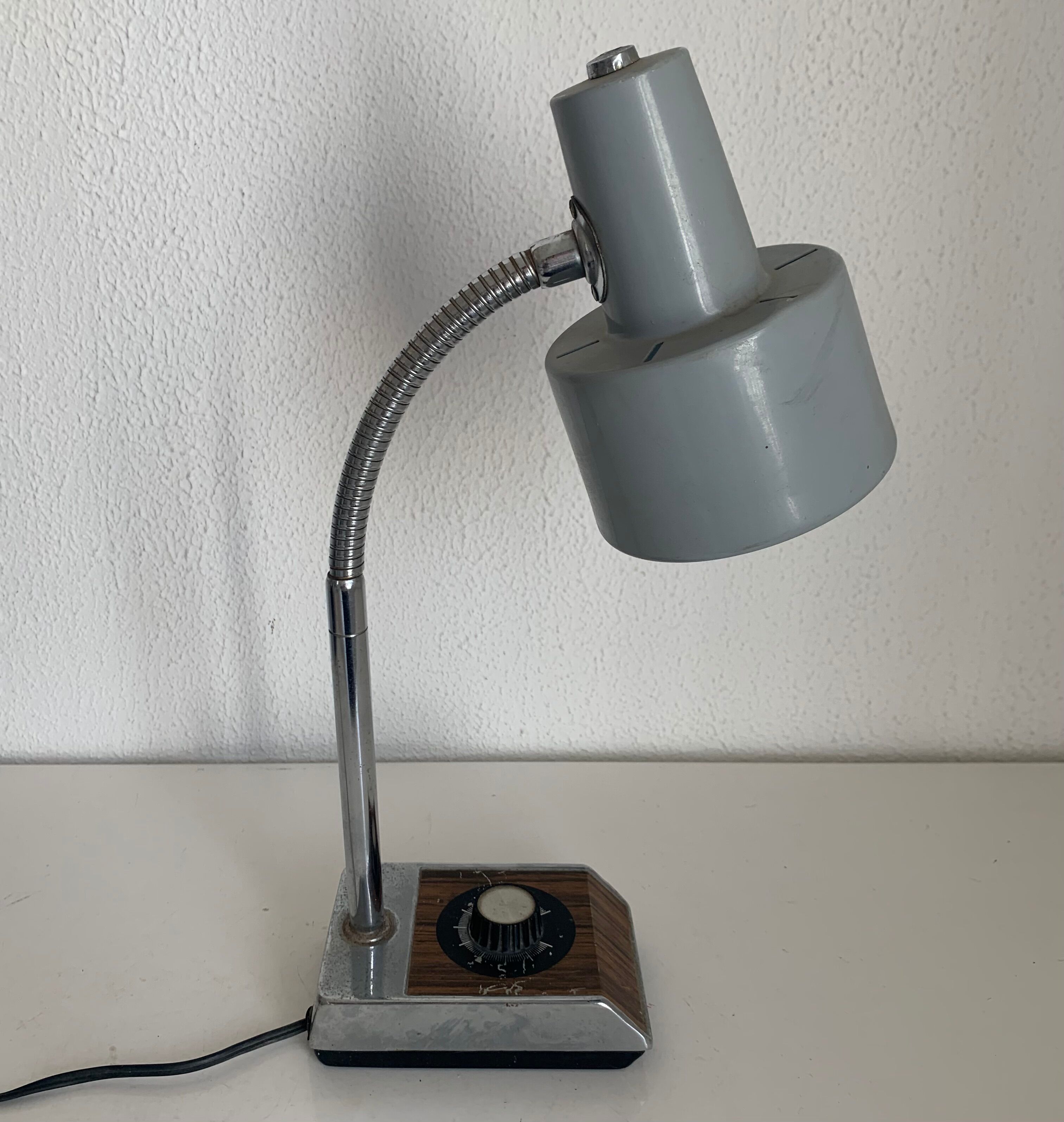 Vintage lamp 1970 desk dimmer Chiely engineer - 40 cm