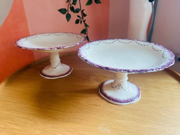 Paire de compotier ancien garnier Wedgwood