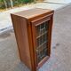 Vintage 20th Century Wooden Glass-Fronted Bookshelf