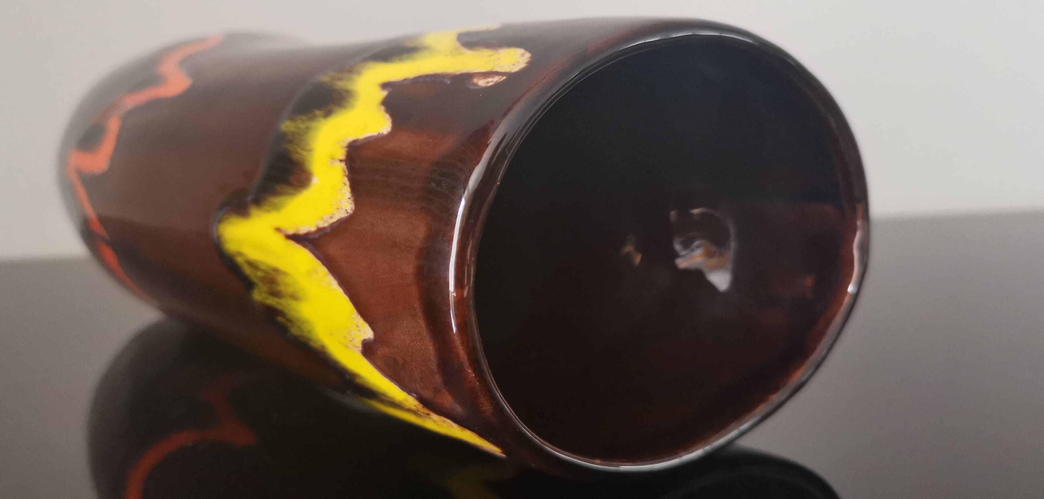 Old Anjou ceramic vase