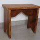 Footrest patinated wood