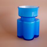 Mid-century modern Scandinavian art glass small vase by Po Ström for Alsterfors, Sweden