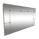 Mirror art deco Bistro 200x100cm
