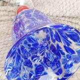 Superb Vintage Vase Piedouche Blue Molded