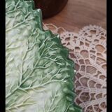 Cabbage leaf plate Barbotine