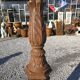 Cast iron street lamp with a lantern
