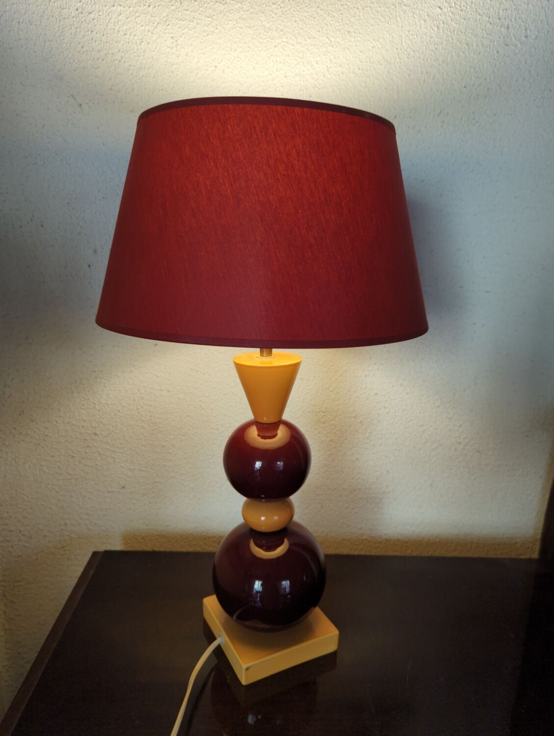Vintage ceramic lamp 80 menphis style