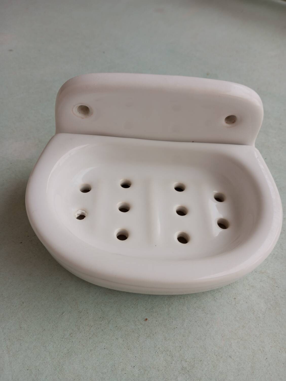 Ceramic soap dish and coat hook