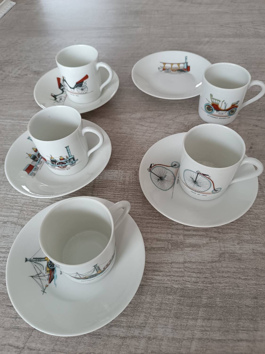 Cups and saucers