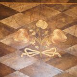 Rare commode with continental marquetry parquetry circa 1780