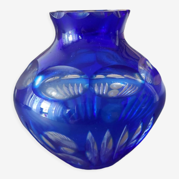 Bohemian crystal vase