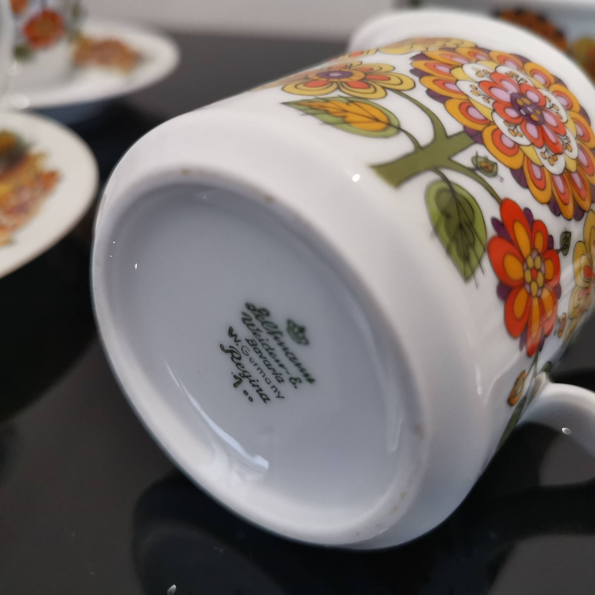 Porcelain coffee service Model Regina Bavaria Germany Vintage70'S