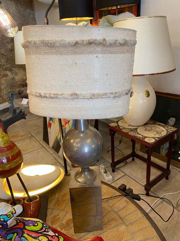 Lampe en chrome Barbier