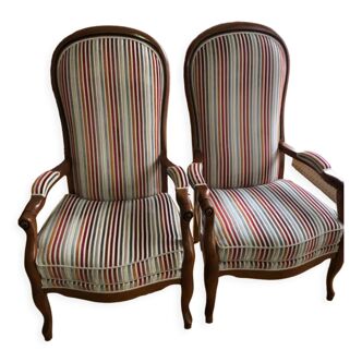 Lot de 2 fauteuils style louis Philippe