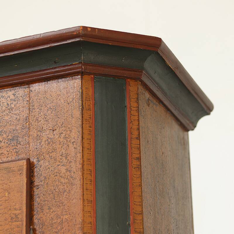 Painted Folk Art Bridal Cabinet 1846