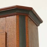 Armoire de mariée peinte d'art populaire 1846