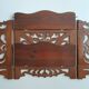 Art Nouveau openwork wooden shelf