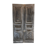 Double old oak door