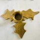 Pair of brass candle holders