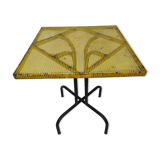 Vintage perforated metal bistro table