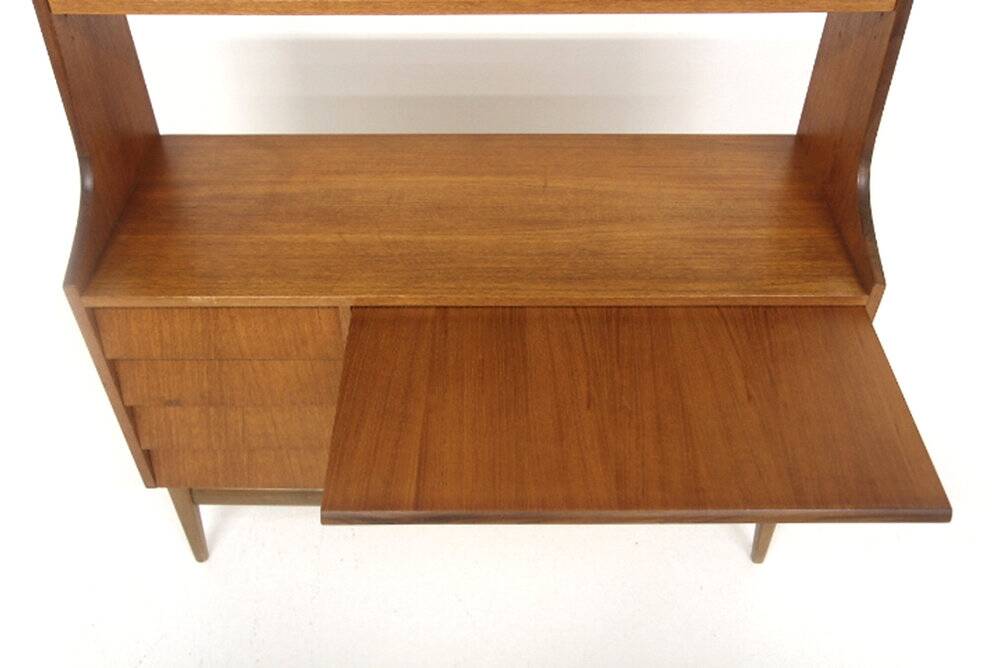 Secrétaire scandinave en teck, Suède, 1960