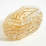 Beautiful original Mid Century Modern glass bubble wall lamp