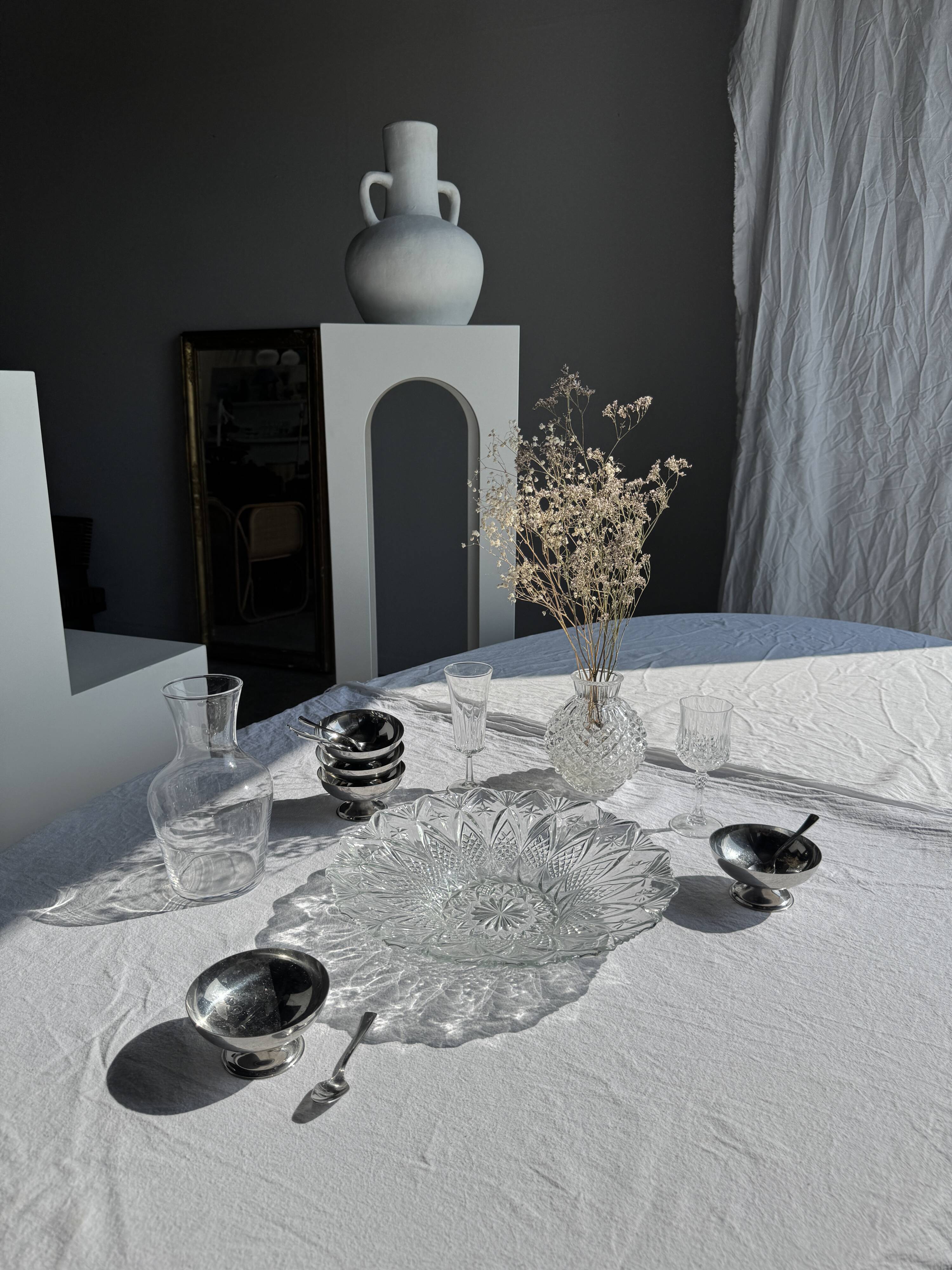 Vintage Diamond Point Flared Fruit Bowl or Salad Bowl D31