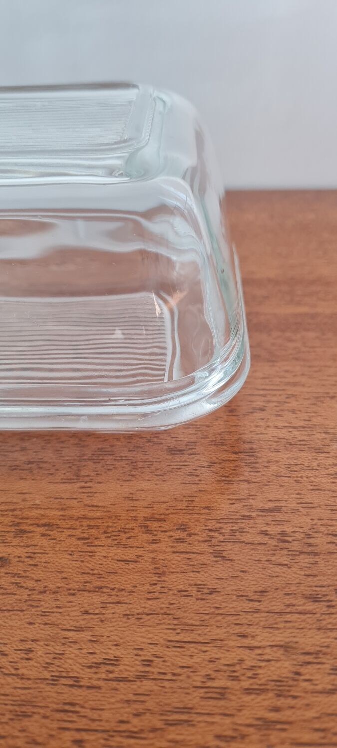 Arcoroc glass butter tray