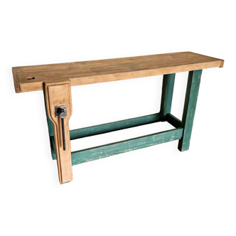 Old restored carpenter's workbench