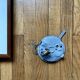 Square white opaline glass wall/ceiling light, 1960s-1970s vintage
