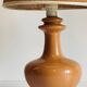 Ceramic lamp wood and vintage jute