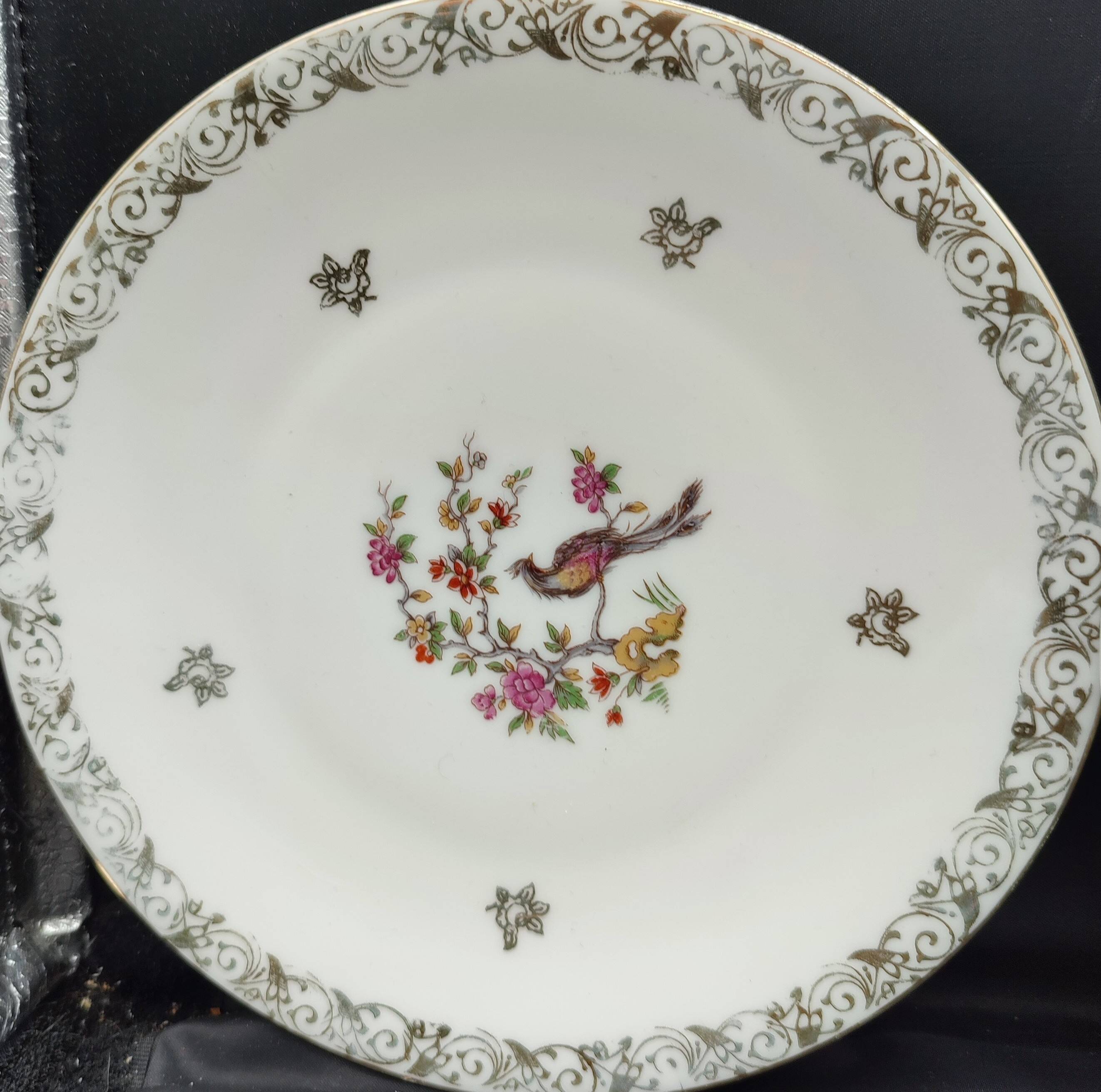 Set of 10 vintage dessert plates Limoges porcelain Bernardaud