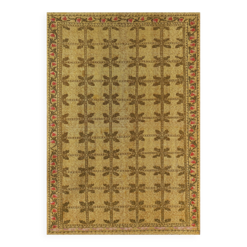 Tapis vintage turc de oushak tissé à la main 148x210 cm
