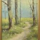 Peinture de cadre doré vintage