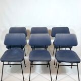 Erberto Carboni for Arflex, Set of six Delfino dining chairs. 1950s