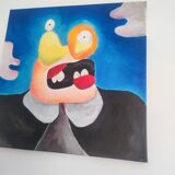 Broken mouth abstract painting