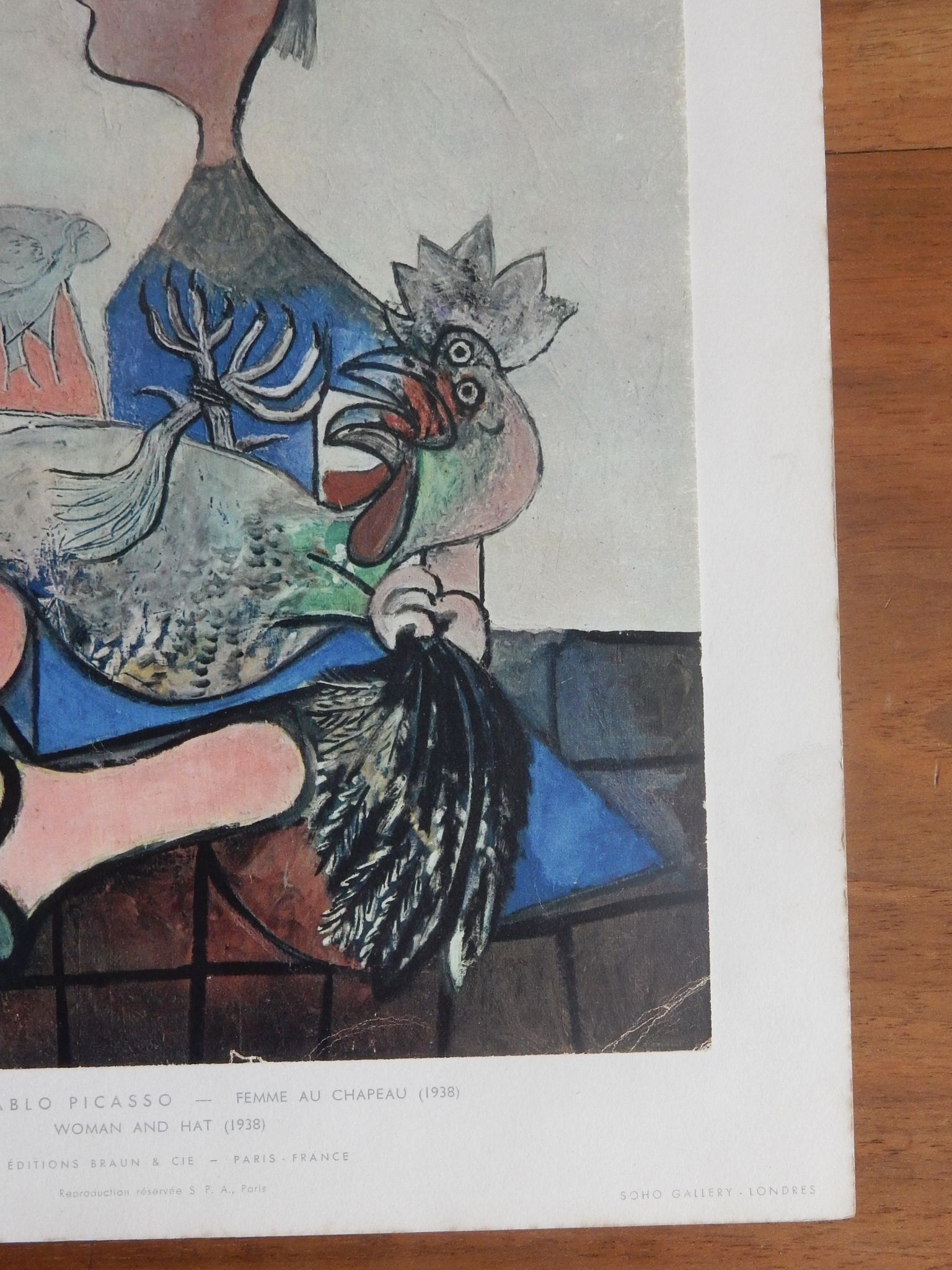 Picasso Woman with a Reproduction Hat Editions Braun - Paris