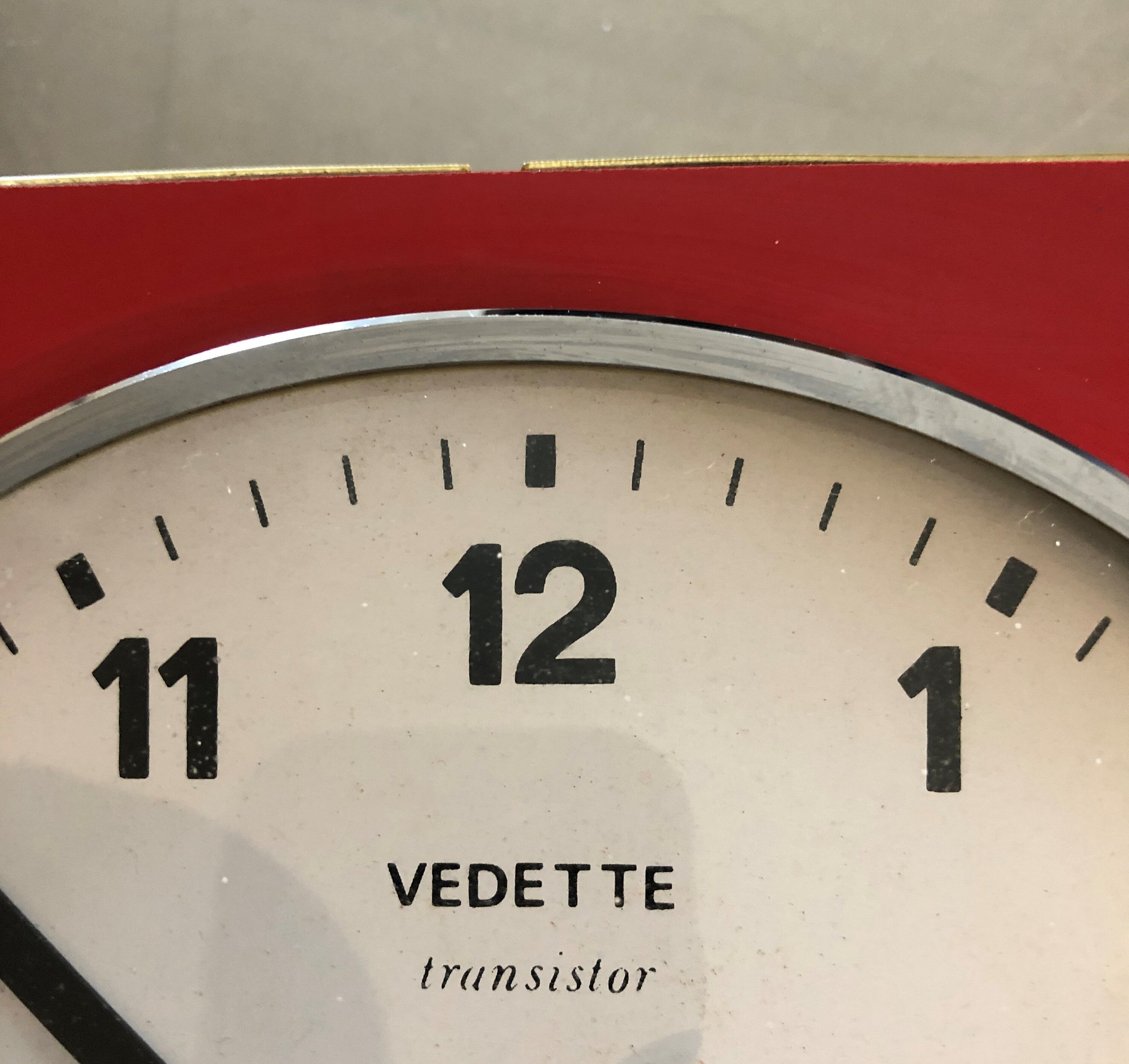 Vintage wall pendant Star formica red 60s