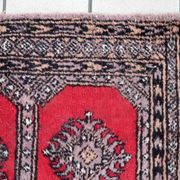 Vintage carpet Uzbek Bukhara handmade 63cm x 103cm 1970s
