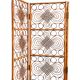 Vintage 1960s curved rattan screen