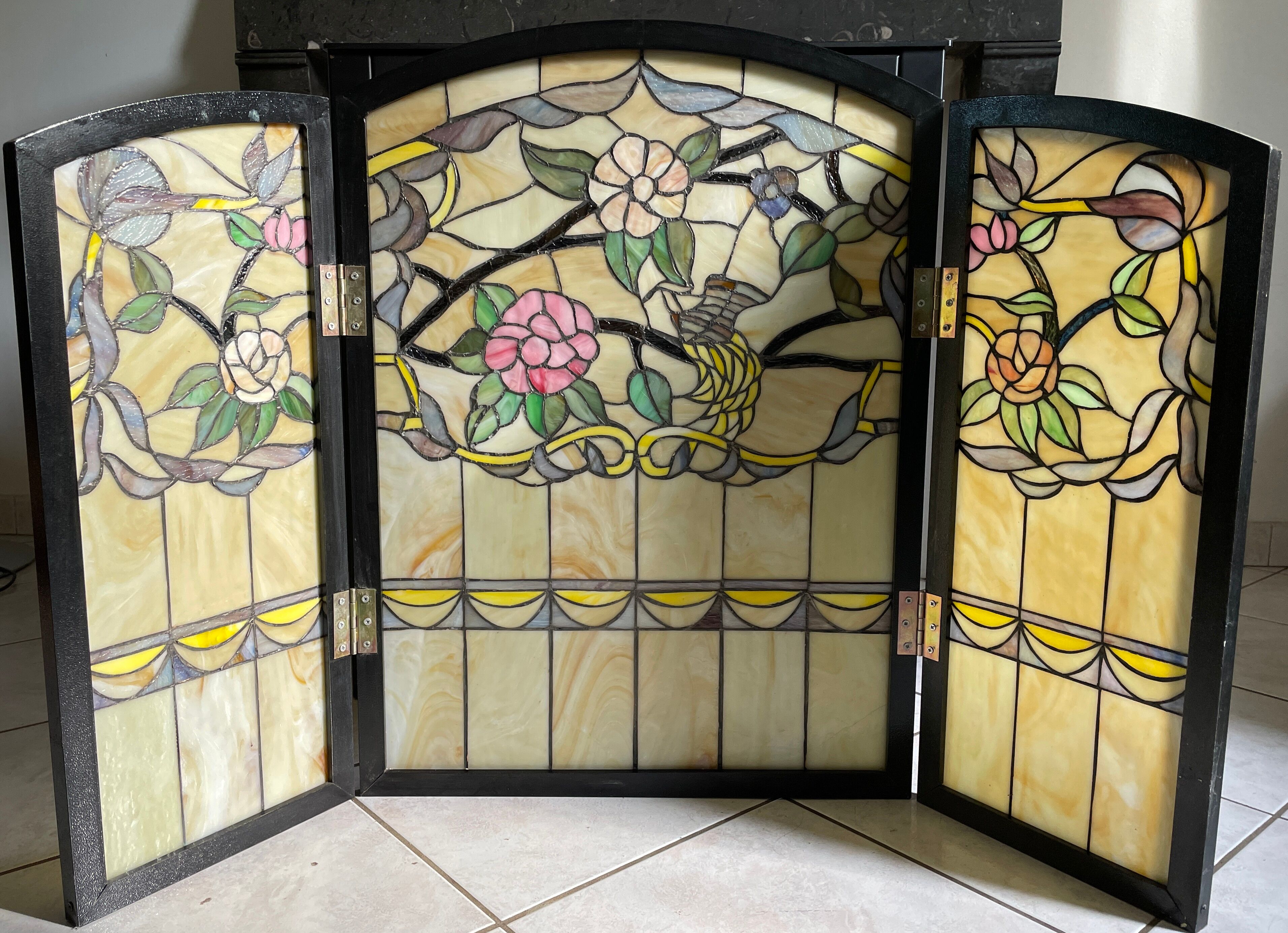Tiffany-style stained glass firewall