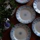 Set of 6 plates iron earth H Boulenger Choisy-le-Roi