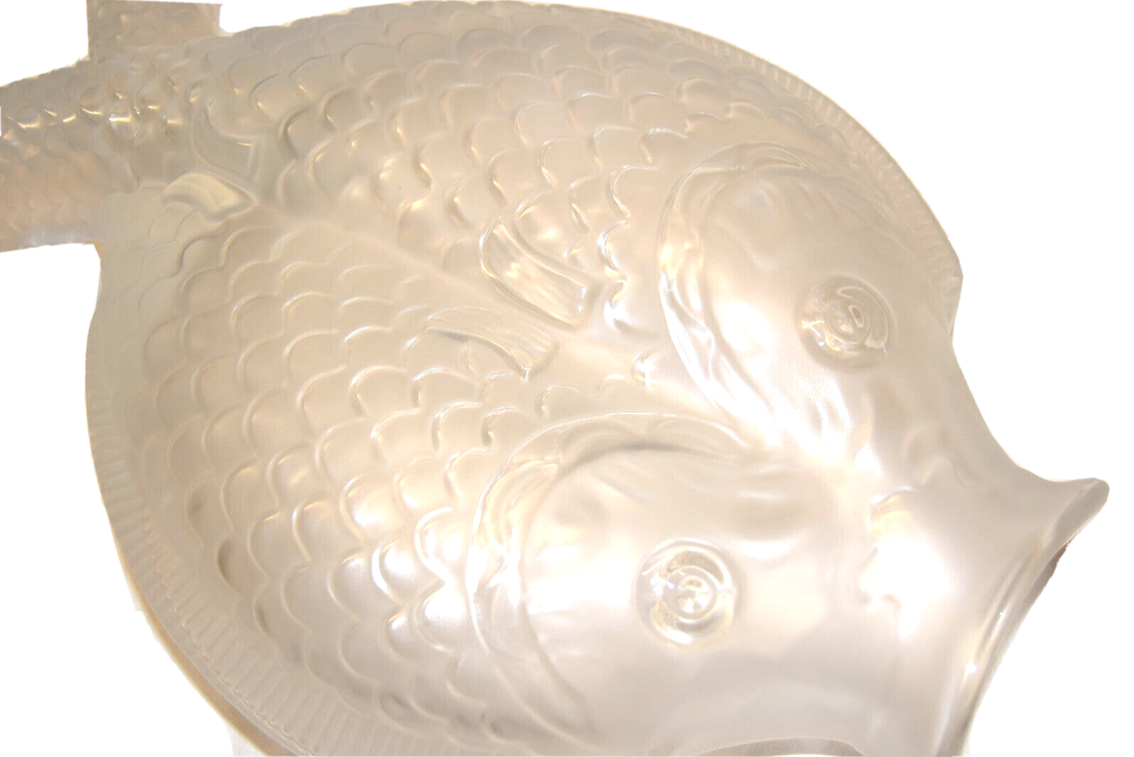 Crystal fish vase by bayel royal crystal of champagne
