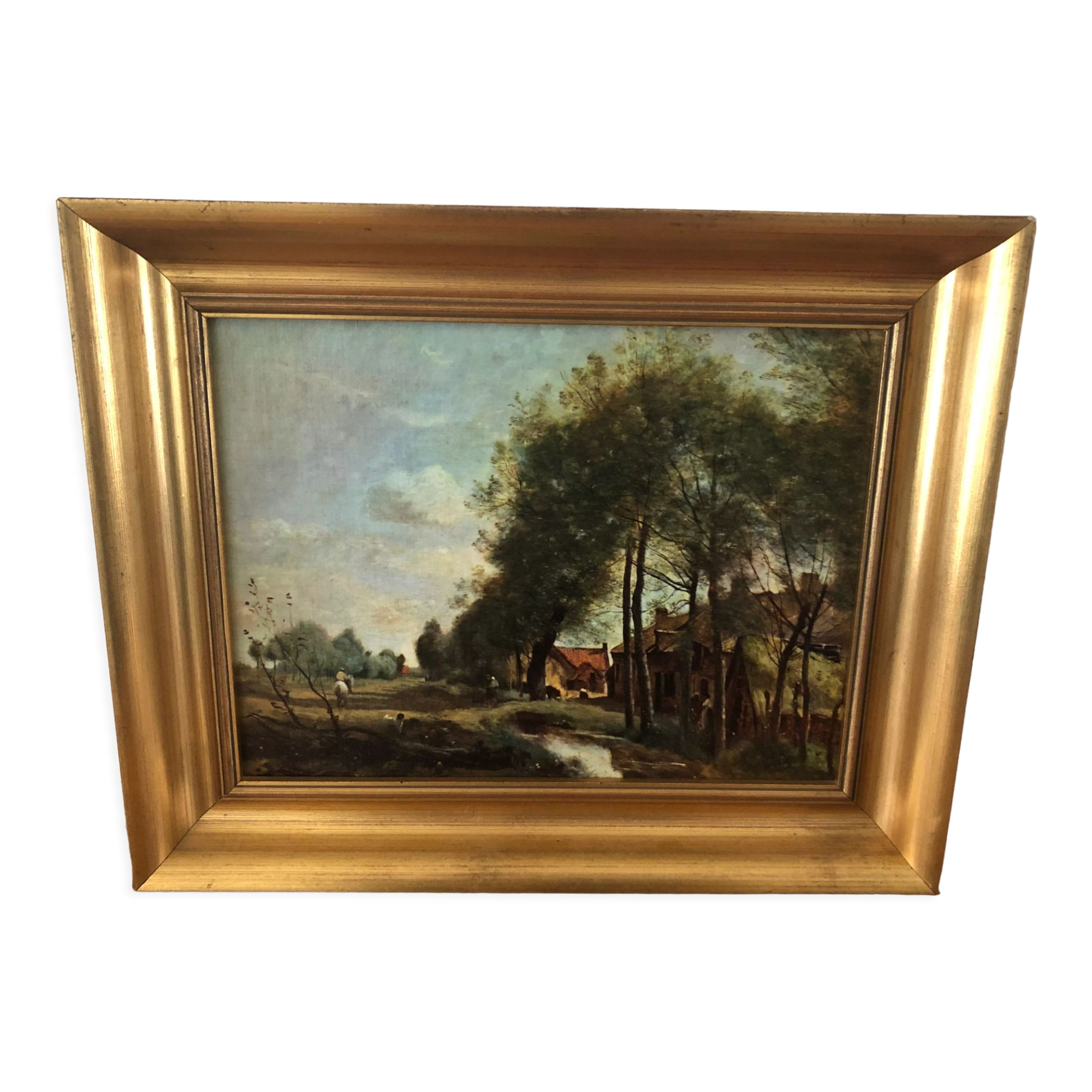 Painting printed on canvas