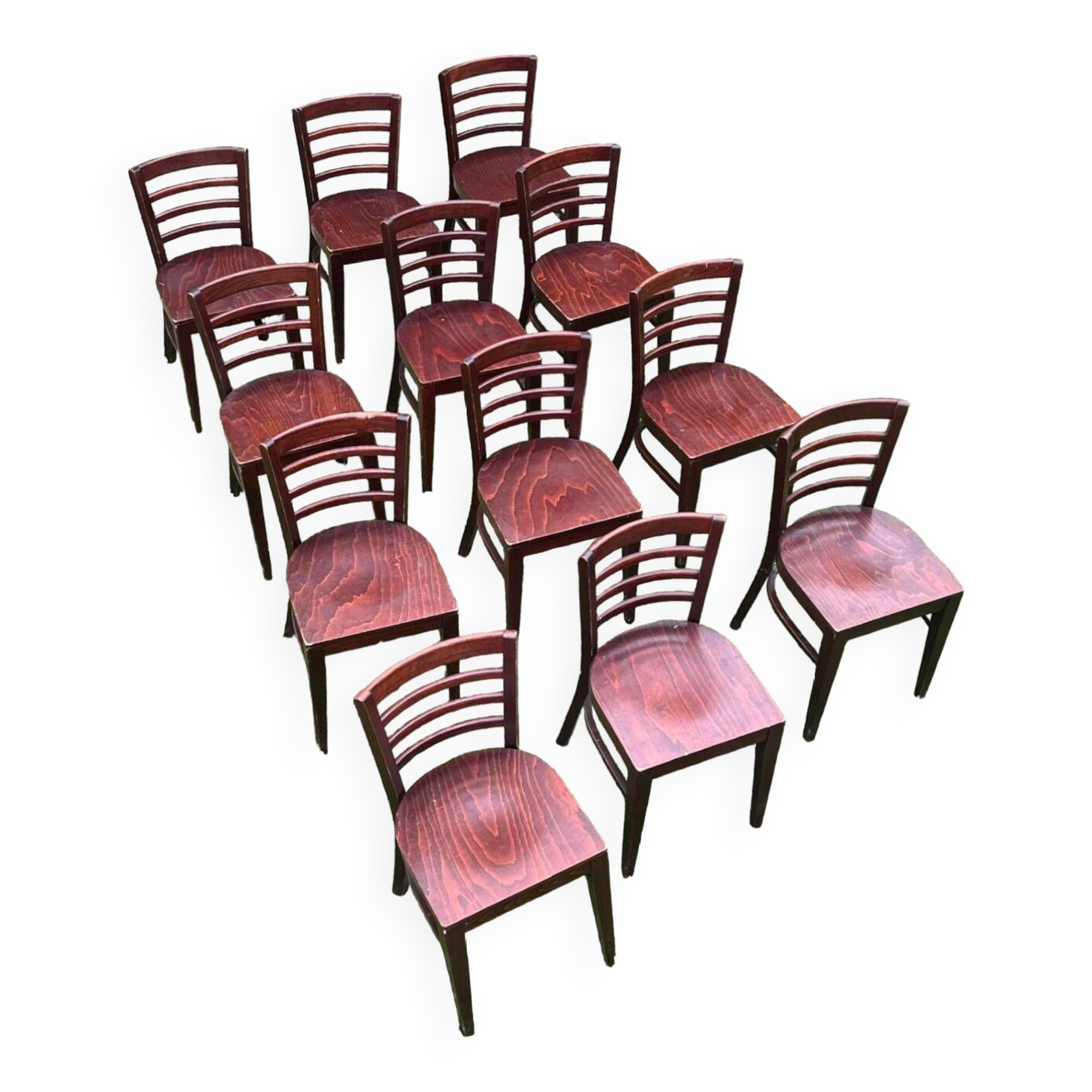 Wooden bistro chairs