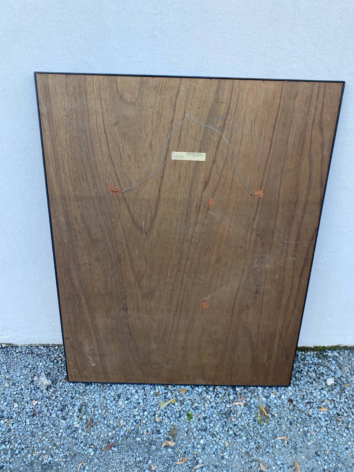 Large geometric rectangular mirror ORDER NUMBER around 1970