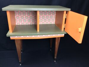 table De chevet Années 60 Relookée