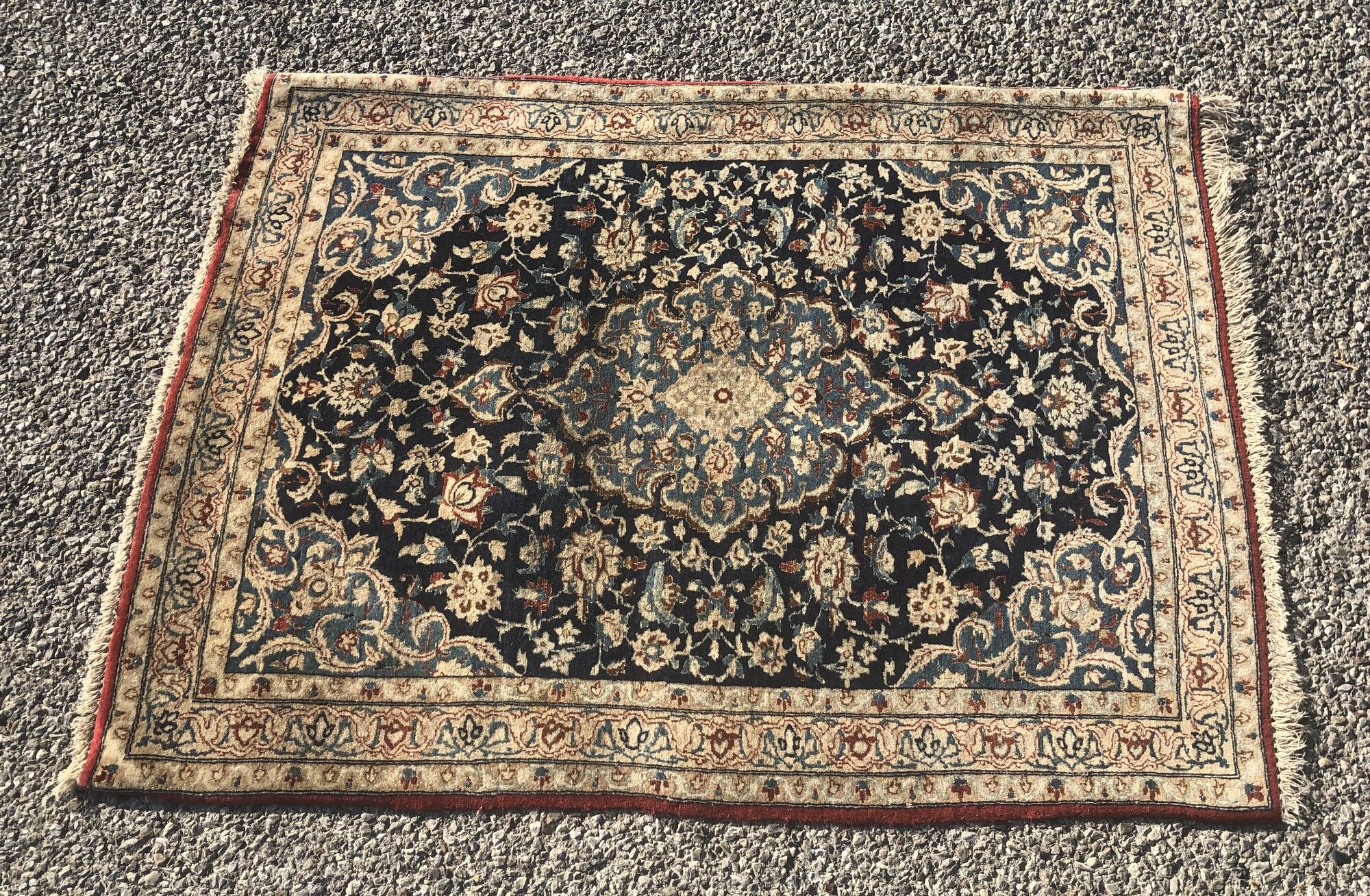 Oriental persian carpet iran nain tudeshk 80x120cm