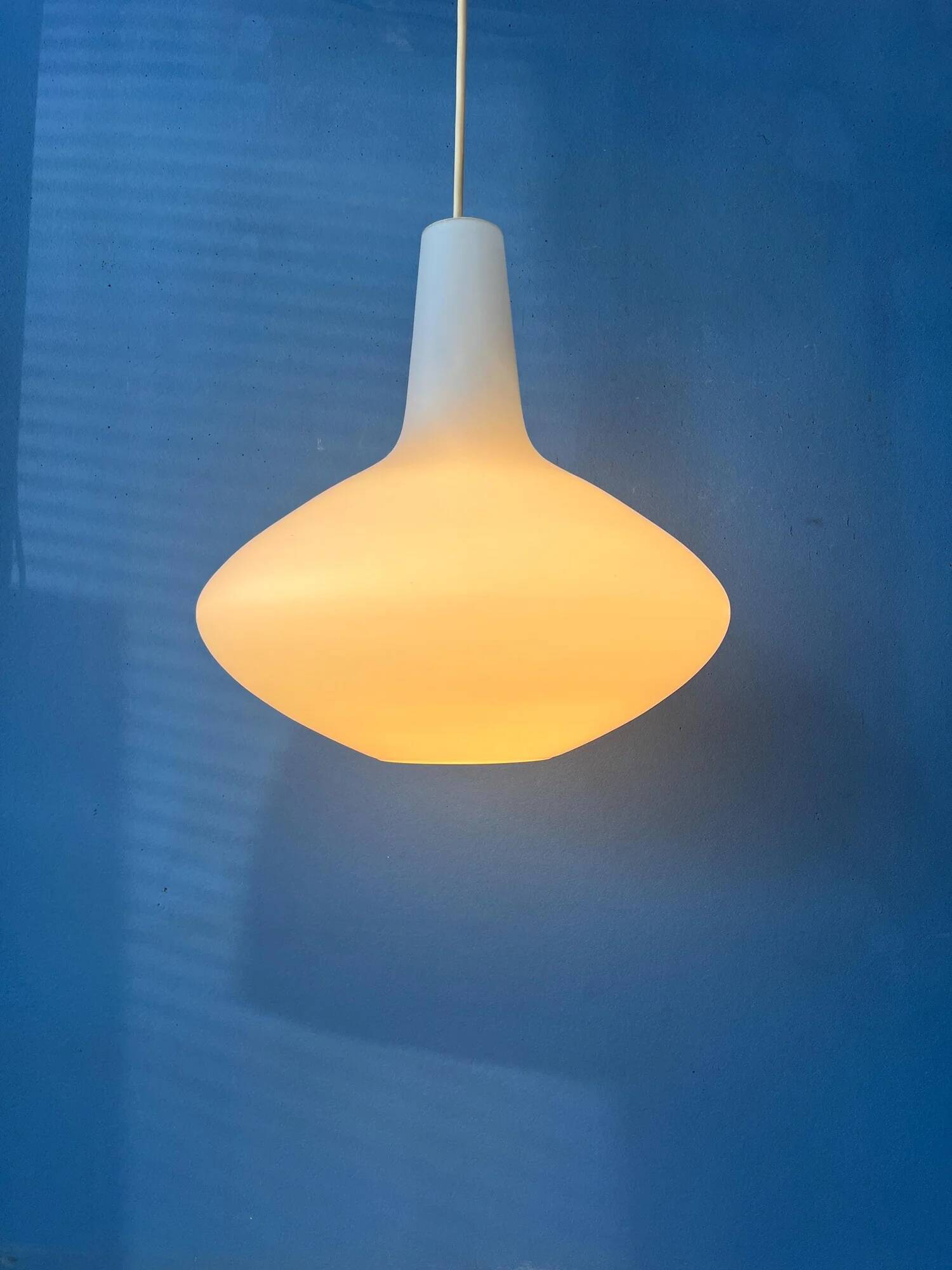 Opaline glass 'Bulbo' pendant lamp by Lisa Johansson Pape for Stockmann Orno